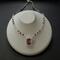 Beaded necklace is with 4mm firepolish glass beads